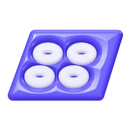 Baking tray icon, 3D style