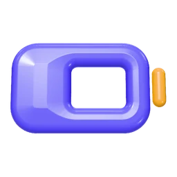 Battery low icon, 3D style