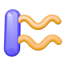 Battle rope icon, 3D style