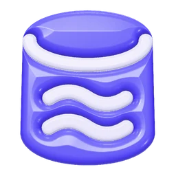 Data lake icon, 3D style