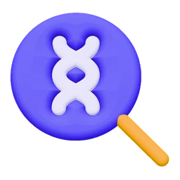 Dna test icon, 3D style