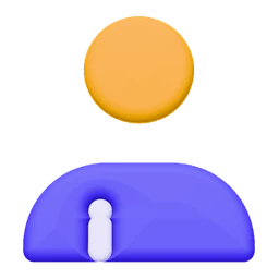 Election candidate icon, 3D style