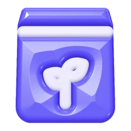 Fertilizer bag icon, 3D style