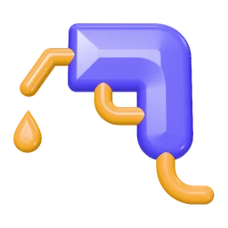 Fuel nozzle icon, 3D style