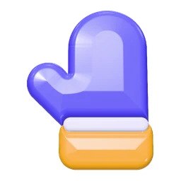 Glove icon, 3D style