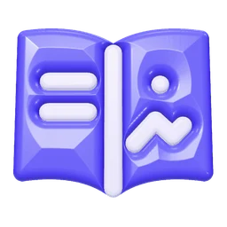 Picture book icon, 3D style