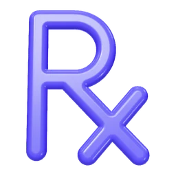Prescription icon, 3D style