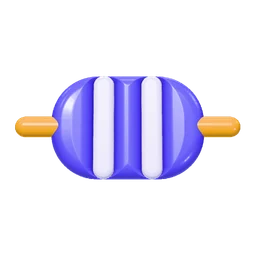 Rolling pin icon, 3D style