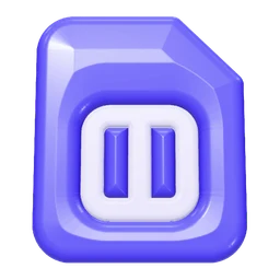 Sim card icon, 3D style