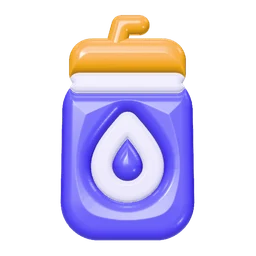 Sports bottle icon, 3D style