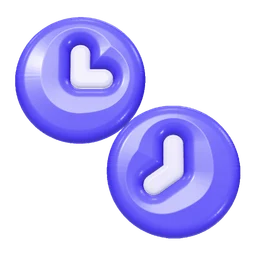Time zones icon, 3D style