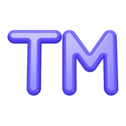 Trademark icon, 3D style