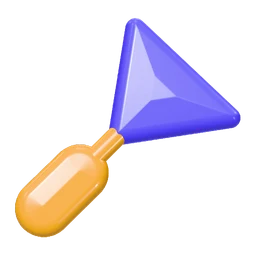 Trowel icon, 3D style
