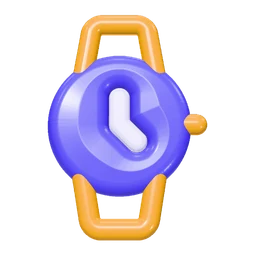 Wristwatch icon, 3D style