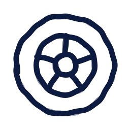 Alloy wheel icon, Draw style