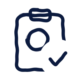 Audit check icon, Draw style