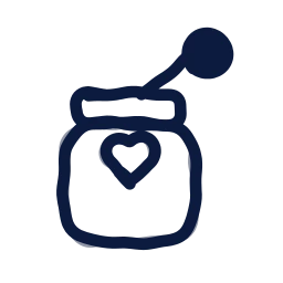 Baby food jar icon, Draw style