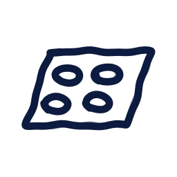 Baking tray icon, Draw style