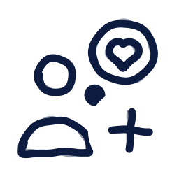 Buyer persona plus icon, Draw style