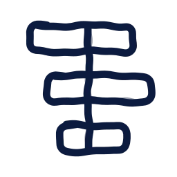 Chart butterfly icon, Draw style