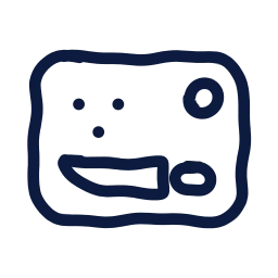 Chopping board icon, Draw style