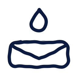 Email drip icon, Draw style