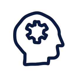 Head gear icon, Draw style