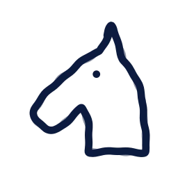 Horse icon, Draw style