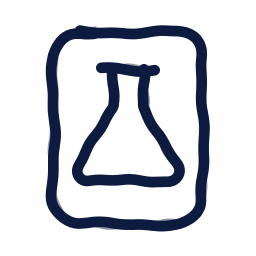 Lab report icon, Draw style