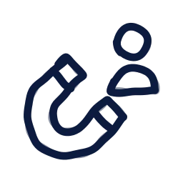 Lead magnet icon, Draw style