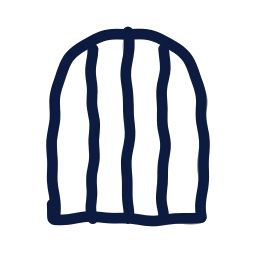 Prison window icon, Draw style