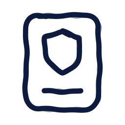 Privacy policy icon, Draw style