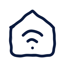 Smart home icon, Draw style