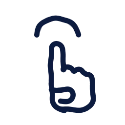 Touch tap icon, Draw style
