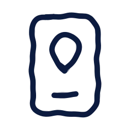 Tracking app icon, Draw style