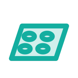 Baking tray icon, Duo style