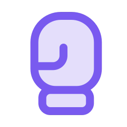 Boxing glove icon, Duo style