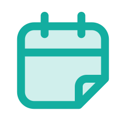 Calendar tear off icon, Duo style
