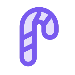 Candy cane icon, Duo style