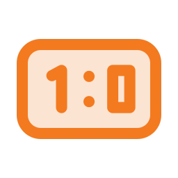 Clock digital icon, Duo style