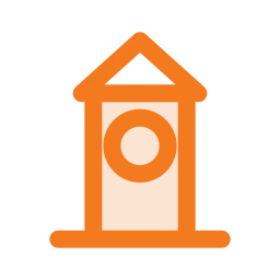 Clock tower icon, Duo style