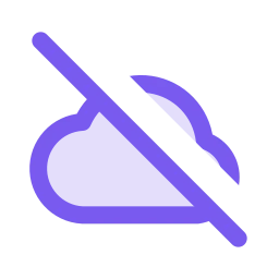 Cloud off icon, Duo style