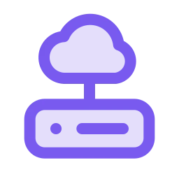 Cloud server icon, Duo style