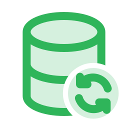 Database refresh icon, Duo style