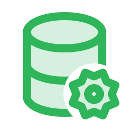 Database settings icon, Duo style