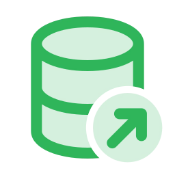 Database share icon, Duo style