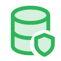 Database shield icon, Duo style