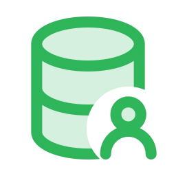 Database user icon, Duo style