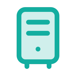 Desktop tower icon, Duo style