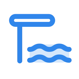 Diving board icon, Duo style